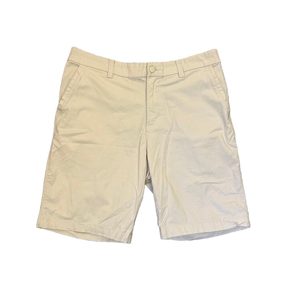adidas Men’s Chino Shorts Stretch Ivory 8" Inseam Casual Active Pockets Size 34